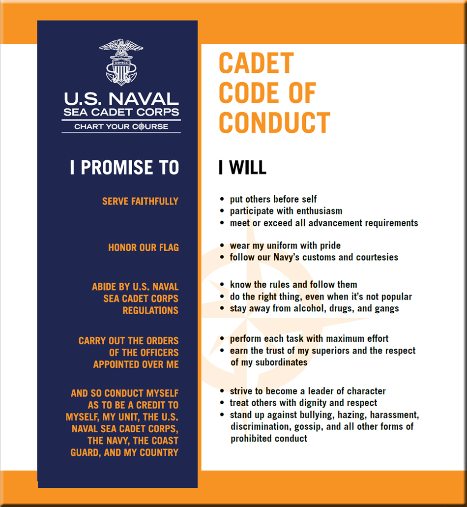 Sea Cadets Code of Conduct